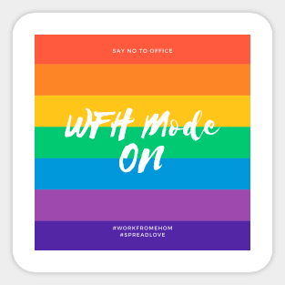 WFH Mode ON Sticker